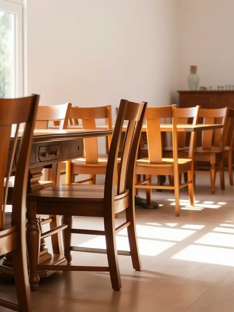 A photograph of various furniture samples arranged neatly, highlighting the free sample program offered by Factory of Furniture to potential buyers.