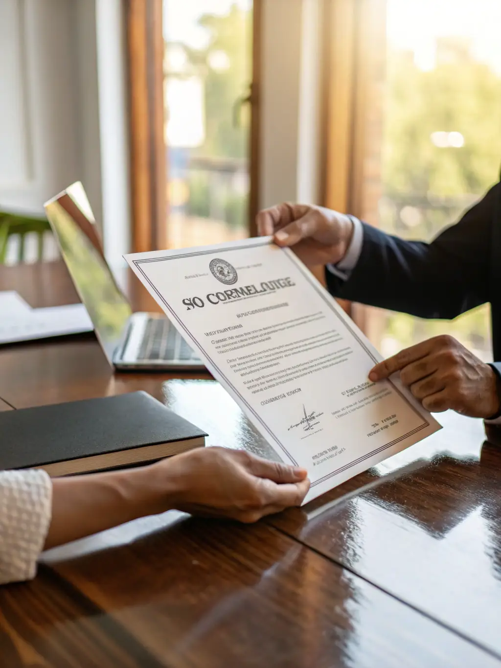A visual representation of a BIFMA certification document, emphasizing the importance of safety and performance standards in furniture manufacturing.